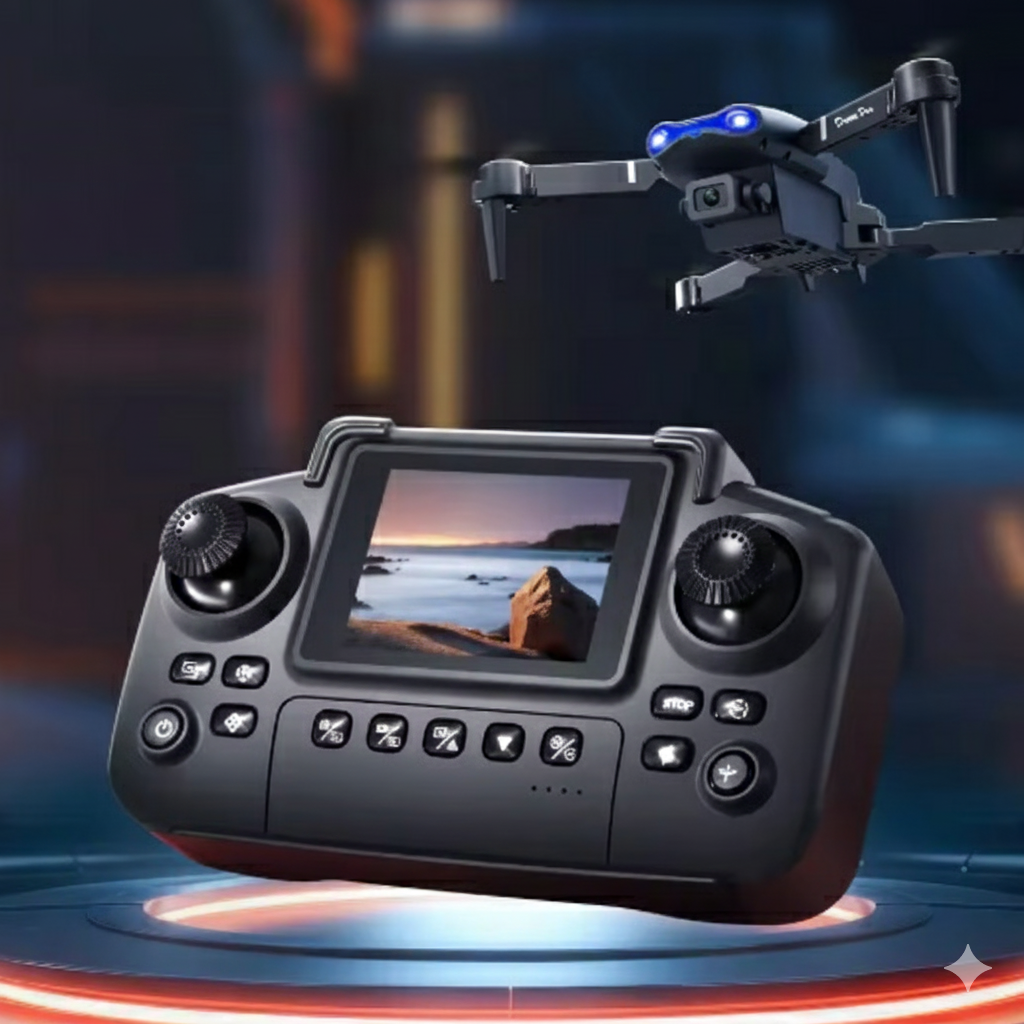 Drone + Control con pantalla incormporada